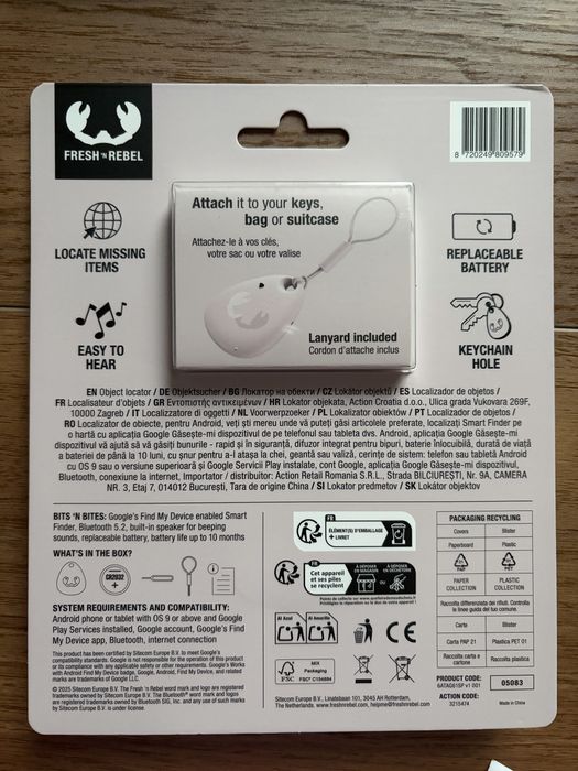 Lokalizator Smart Finder Android Find My różowy Fresh n Rebel