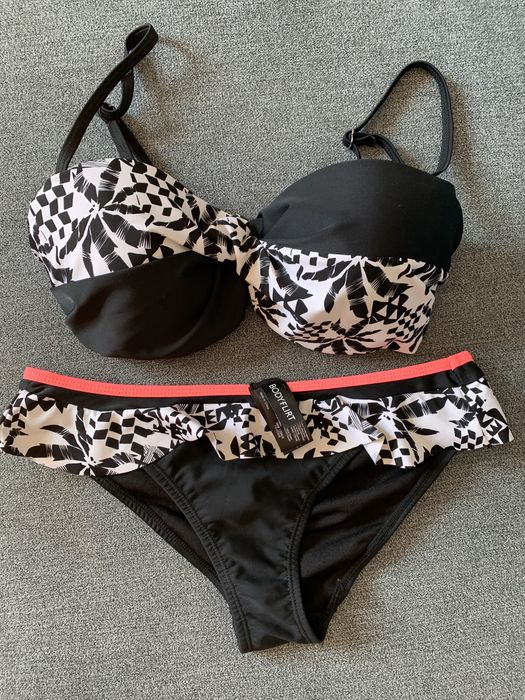 Strój kąpielowy bonprix czarny nowy S M dwuczęściowy bikini