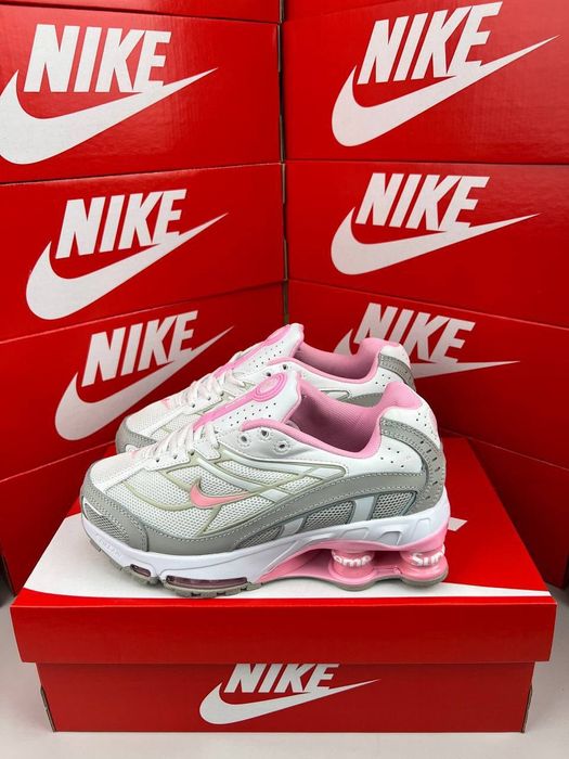 Nike Shox TL x Supreme Grey Pink