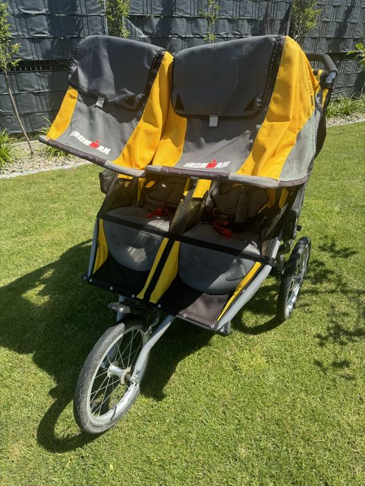 Wózek spacerowy do biegania sportowy podwójny Bob Ironman Duallie