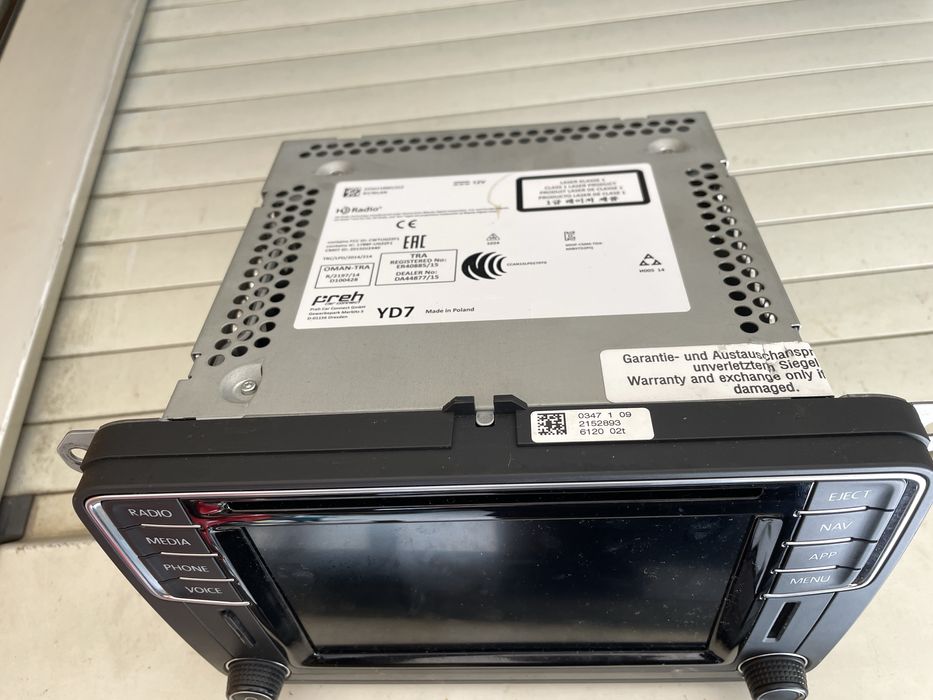 Radio multimidia VW MIB STD2 PQ +/NAV