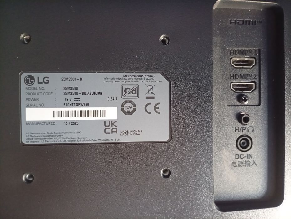 Monitor LG 25MS500-B ultrawide de 25 polegadas, ideal para trabalho, e