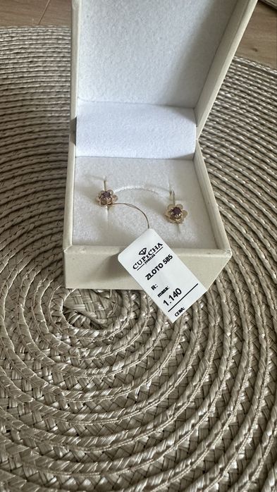 Zlote kolczyki 585 cupicha