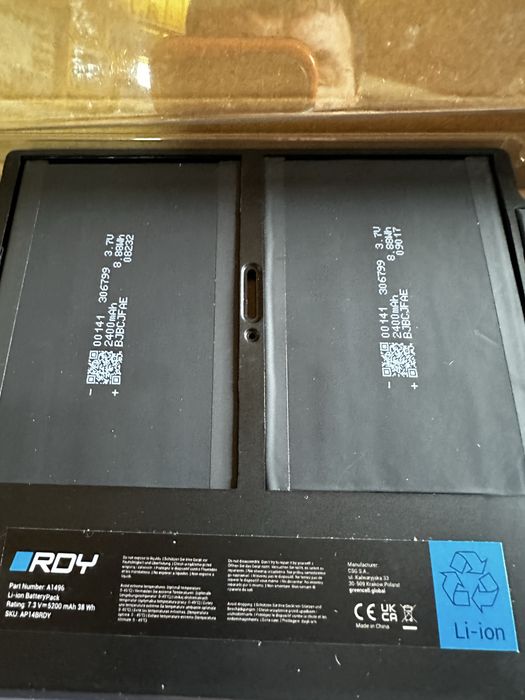 Акумулятор для ноутбука RDY A1377 A1405 A1496 для Apple MacBook Air