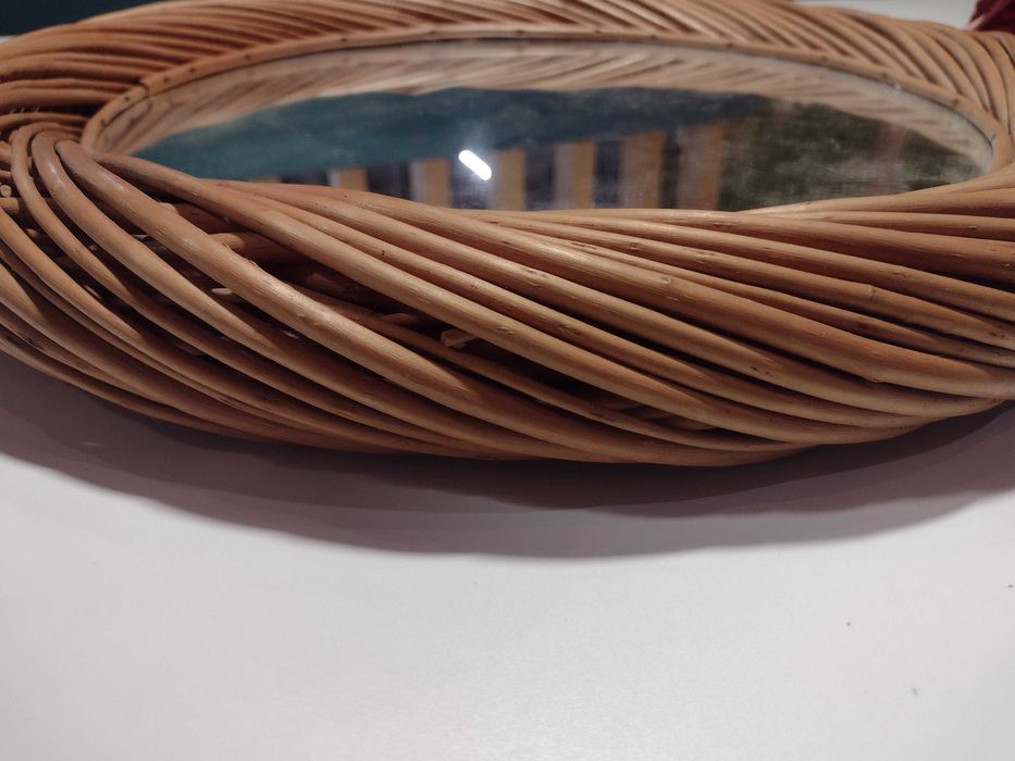 Lustro obramowka z wikliny