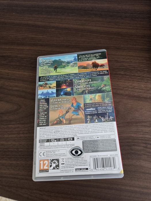 Zelda breath of the wild nintendo switch Como novo