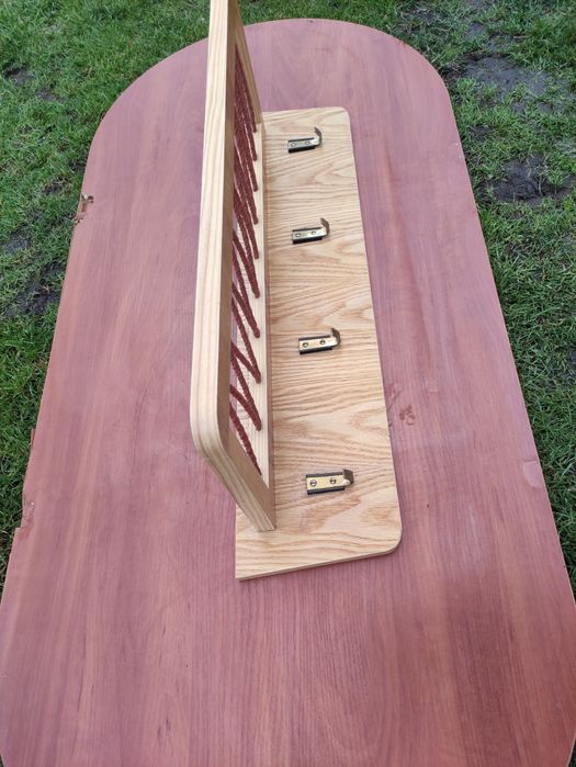 Wieszak ścienny z półką półka vintage retro art deco PRL DDR