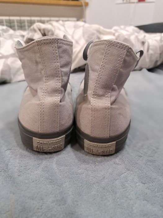 Szare wysokie trampki converse unisex 42,5 - 27,5cm