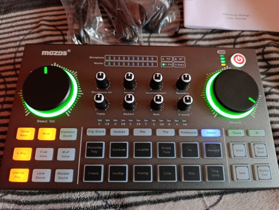 Mikser audio mozos