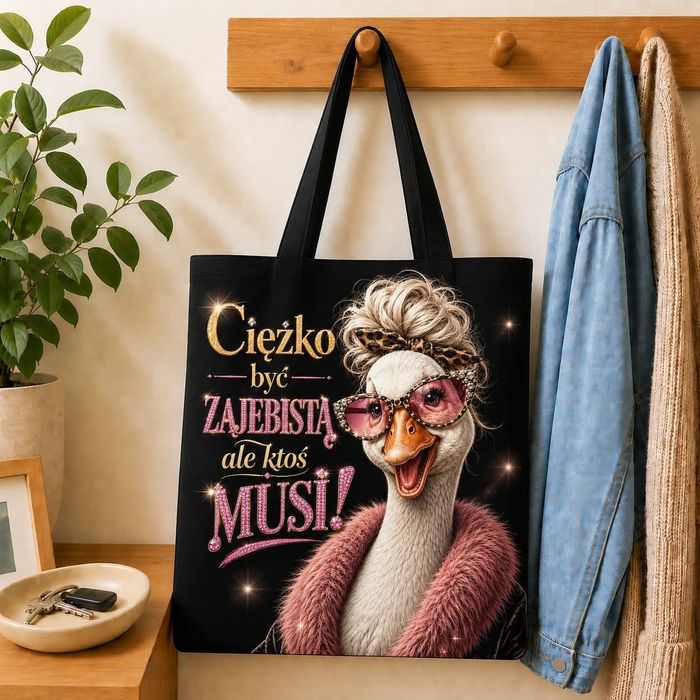 Torba szoperki, śmieszne napisy wodoodporna