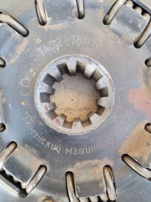 Комплект диск и корзина сцепления на ГАЗ-51, 52, СССР (ТМЗ, г.Тюмень)