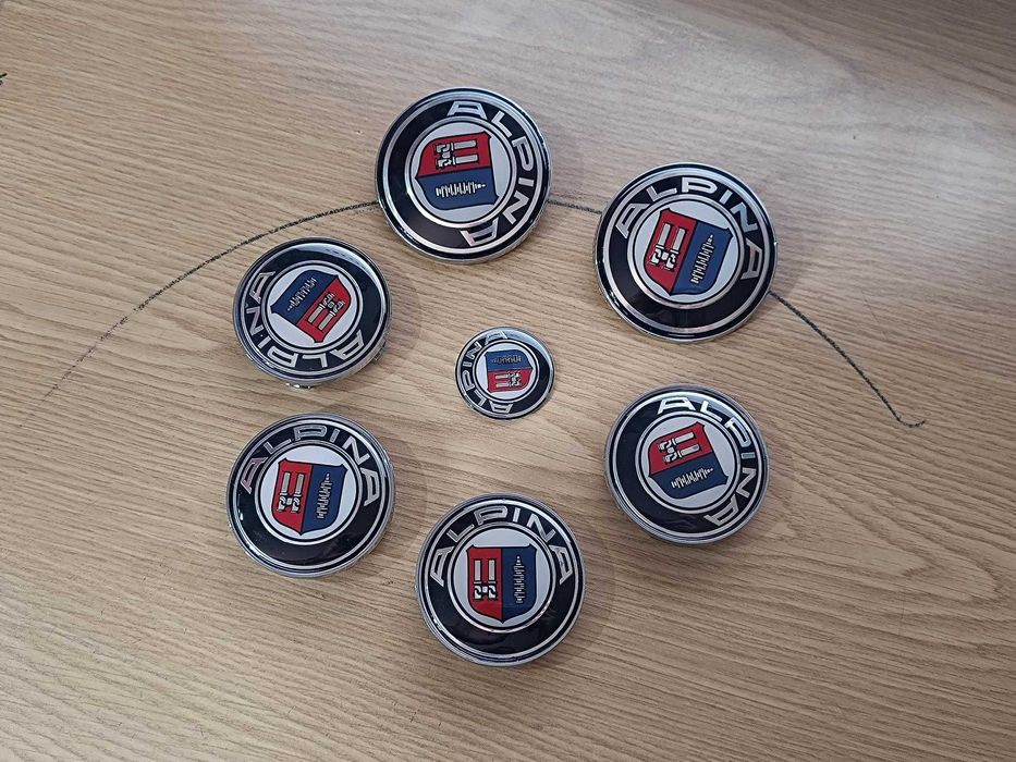 Símbolos Emblema BMW M | Mala | Capô | Centros jante | Volante | Chave