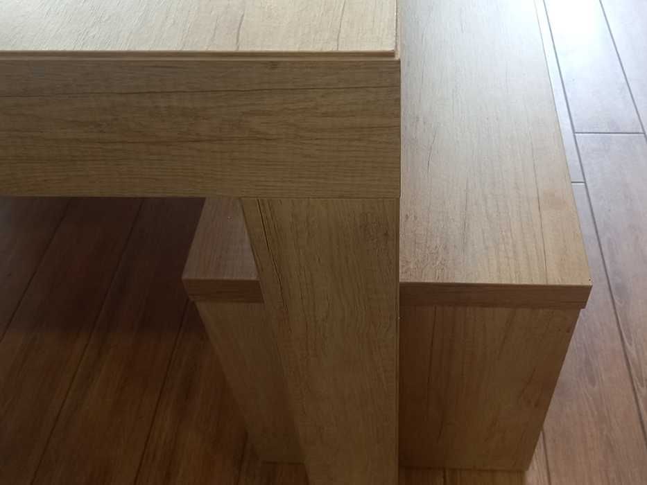 Mesa jantar 2,50mx1m e bancos corridos