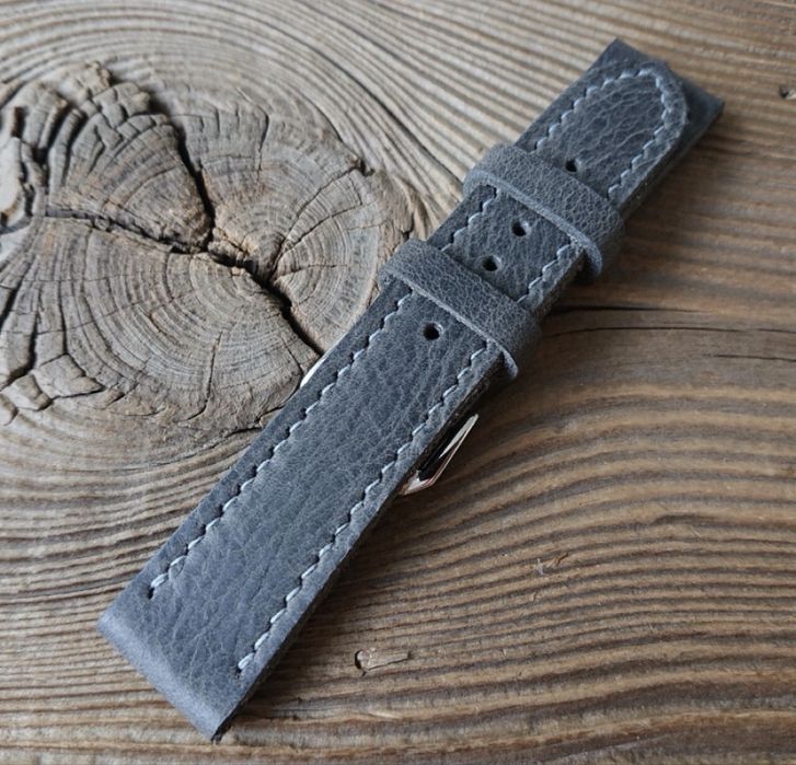 Pasek do zegarka 22 mm handmade skóra naturalna ręcznie robiony