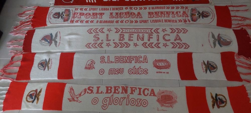 8 Cachecois do SLBenfica vintage