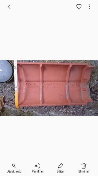 Lote de telhas espanhola Borja mod. envelhecida+cumes+cruzetas+cumes t