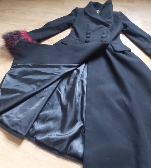 Płaszcz - Hell Bunny - Rock Noir Coat: Red - Medium. XS.