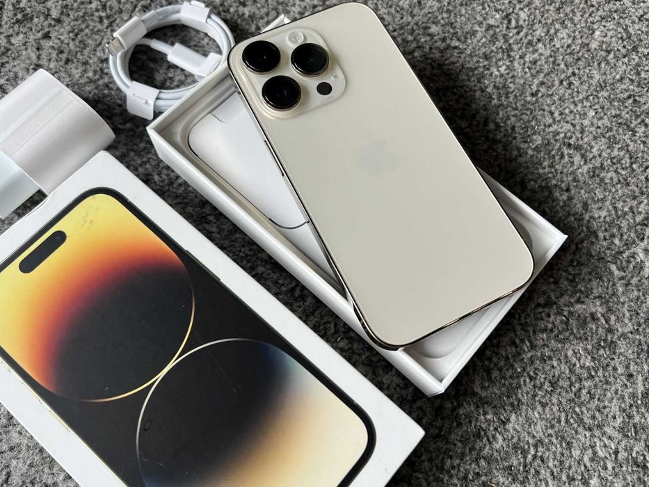 iPhone 14 Pro 1024GB 1TB GOLD ZŁOTY Rose Bat98% + SZKŁO Gwarancja
