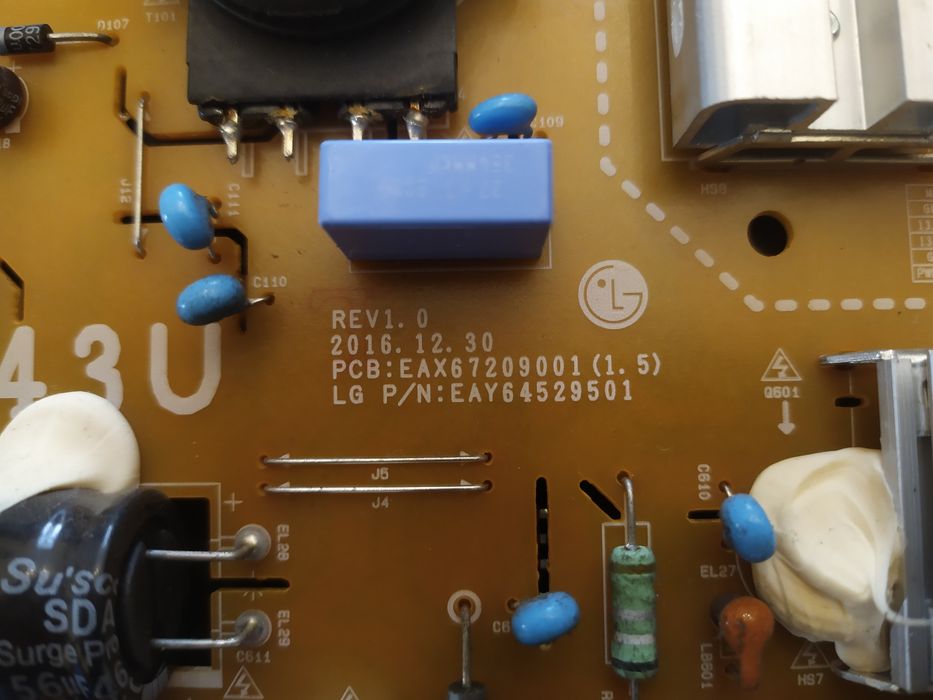 Peças TV LG 43UJ630V