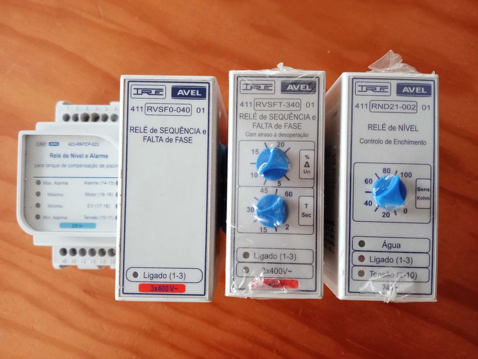 AVEL – Rele de Nível – RND21-002, RVSFT-340 e Rele 423 - RNTCP-023