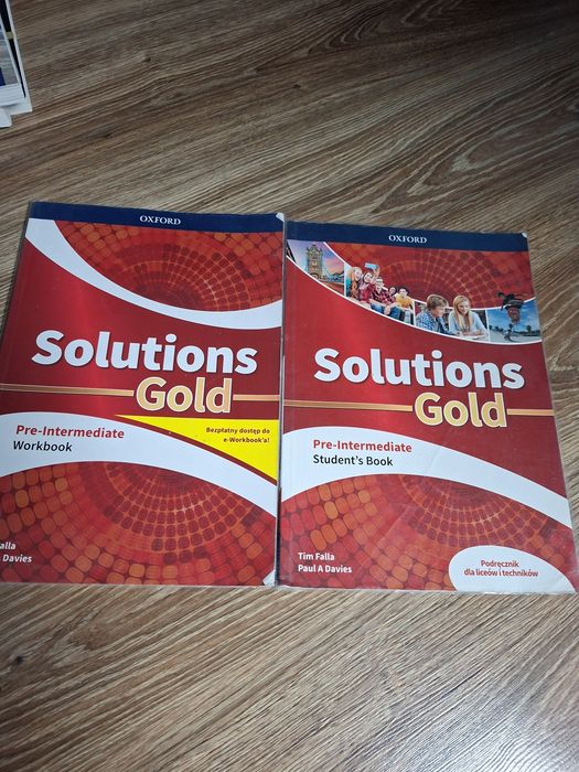 Podręcznik  Solutions Gold plus ćwiczenia do technikum i liceum