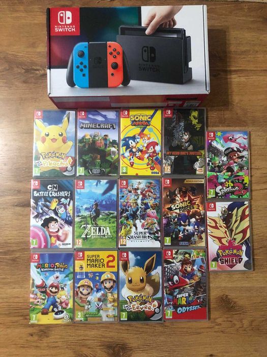 Jogos Nintendo Switch (Zelda Kirby Mario Kart 8 Pokemon OLED Lite)