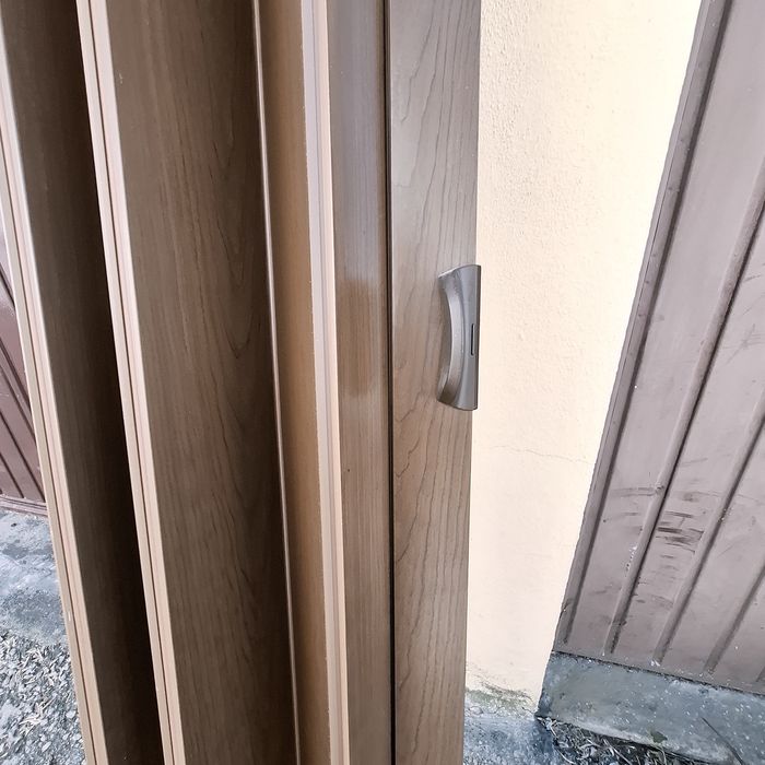 Porta de fole em pvc