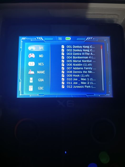 Consola de jogos retro