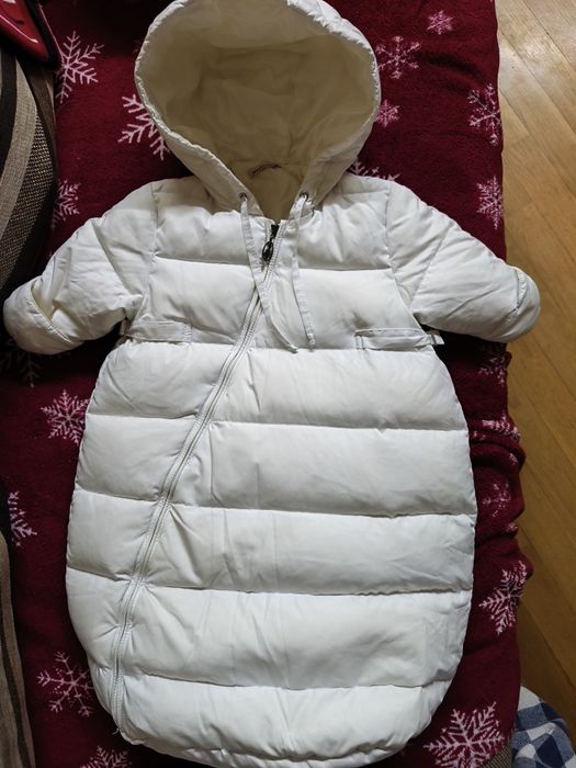 Зимовий пуховий пуффер конверт в коляску manudieci  il gufo