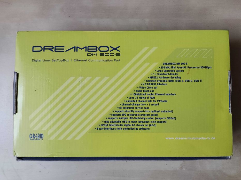 Dekoder cyfrowy tuner satelitarny Dreambox DM 500-S DVB-S