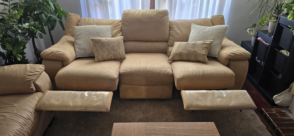 Sofás Divani | 3 lugares com relax elétrico + 2 lugares | Excelente estado