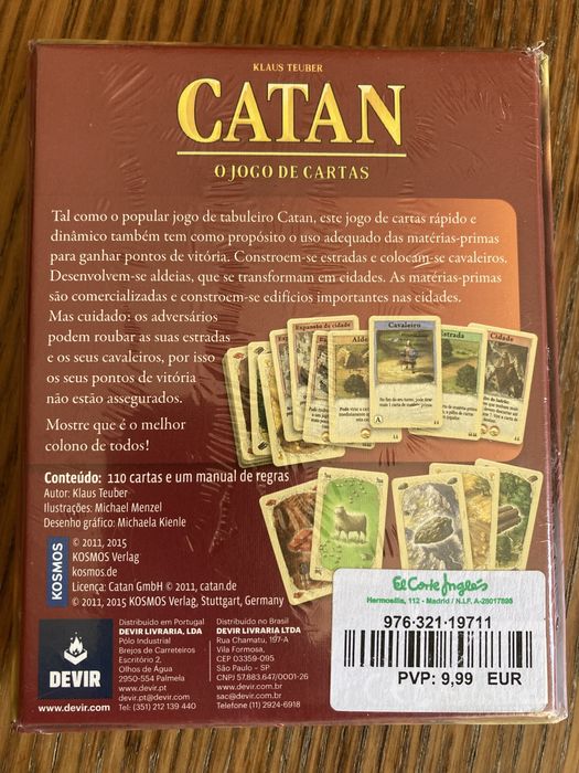 CATAN  o jogo de cartas