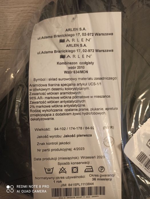 Kombinezon czołgisty