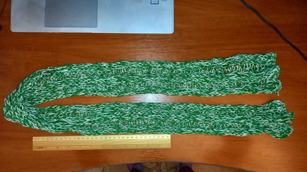 Набор Вязанные митенки ручной работы и шарфик