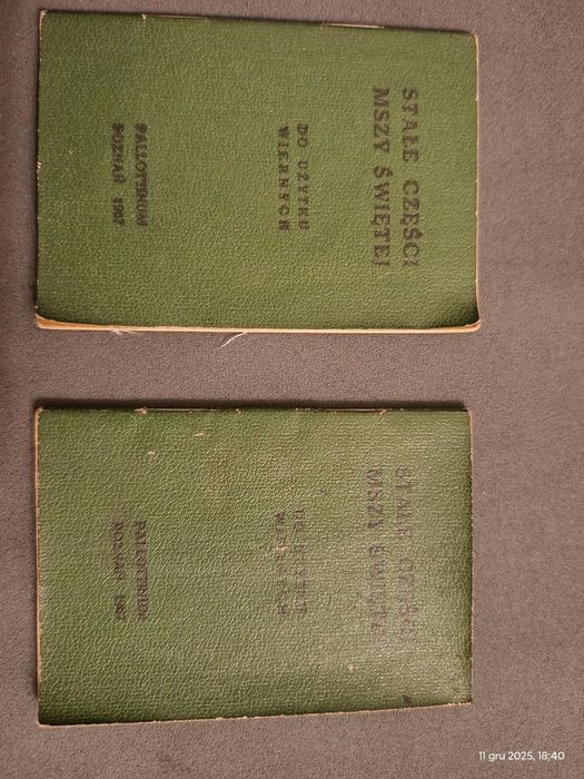 2 szt. Stałe części mszy świętej Poznań 1967 Pallottinum