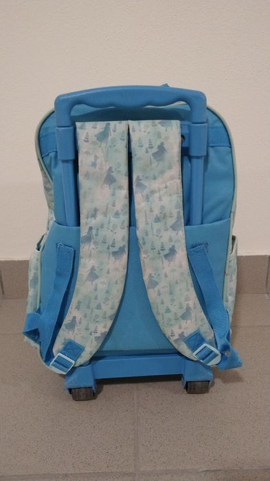 Mochila infantil frozen com rodinhas