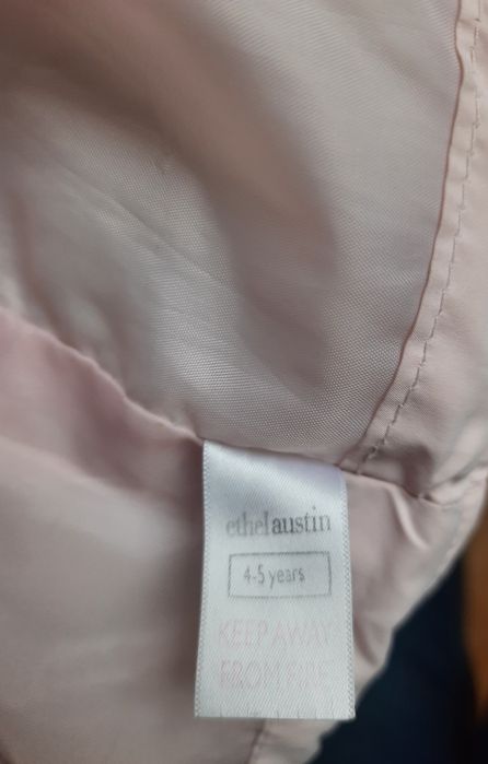 Kurteczka delikatny róż, ocieplana, na 104 cm, wysyłka