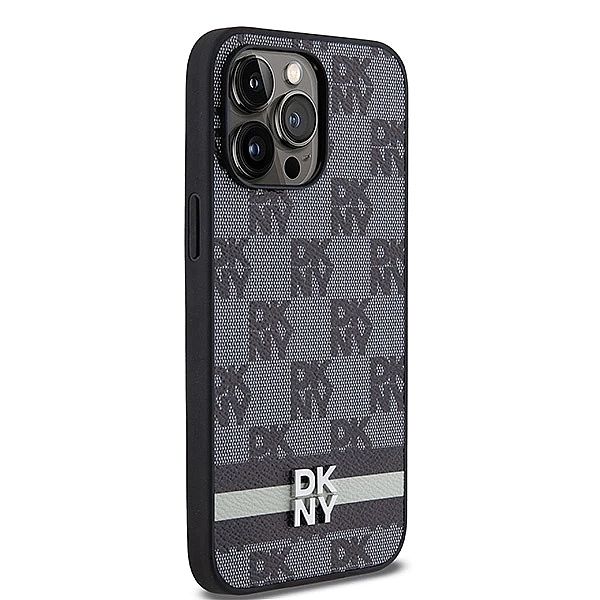 Etui DKNY Leather Checkered Mono Pattern & Printed Stripes na iPhone 1
