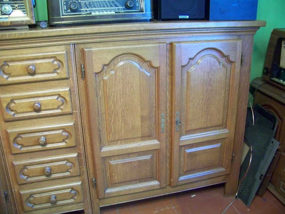 Dębowa komoda duża dzielona lite drewno długość blatu 280cm!