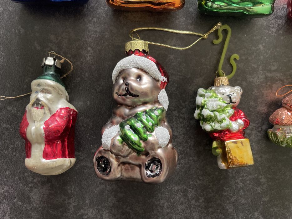 Kolekcjonerskie bombki PRL ozdoby szklane i inne vintage
