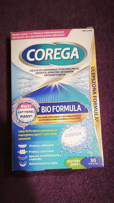 Corega Bio Formula tabletki do czyszczenia protez zębowych 30szt