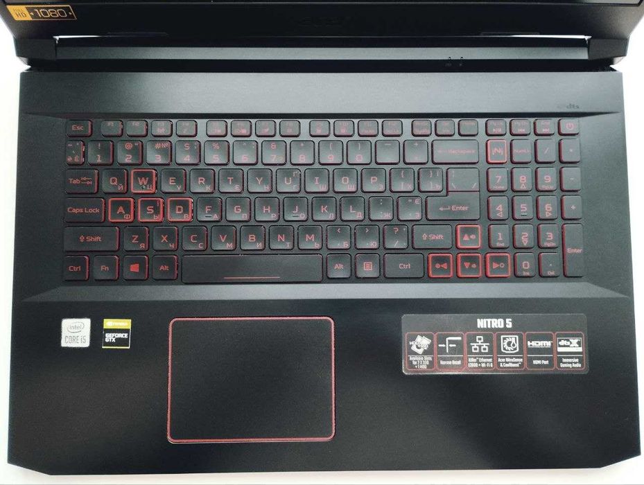 Ігровий Acer Nitro 5 17.3" | i5-10300H | GTX 1650 | 16GB RAM | SSD+HDD