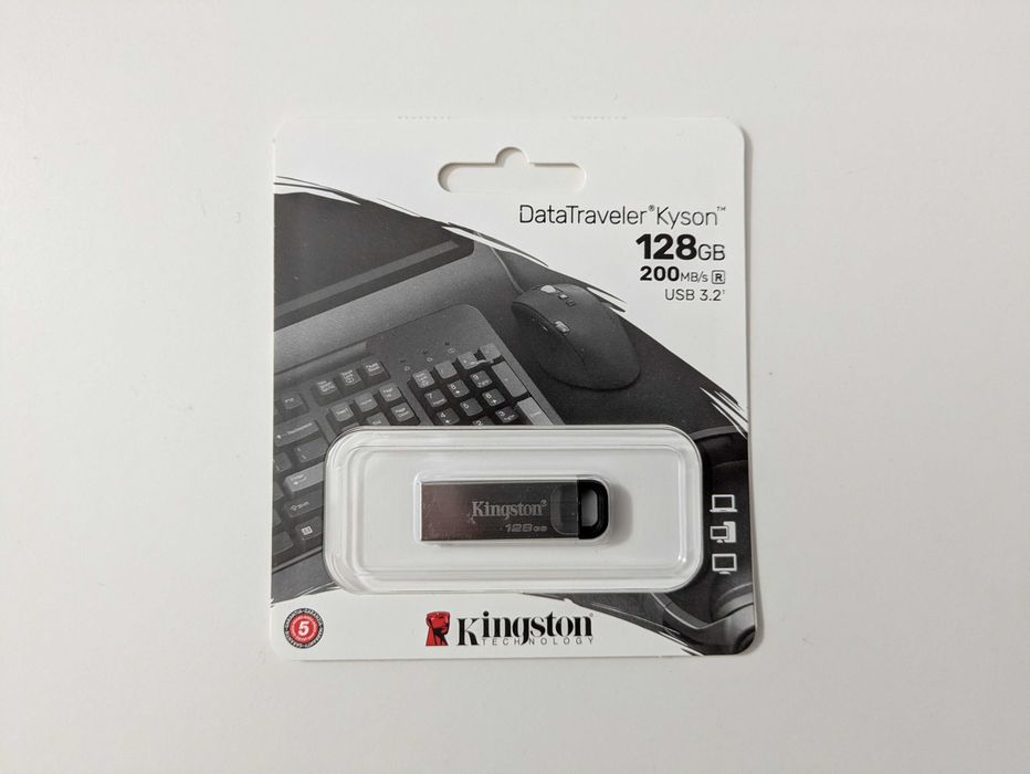 Nowy Pendrive Kingston 128GB DataTraveler Kyson 200MBs Gwarancja 5 lat