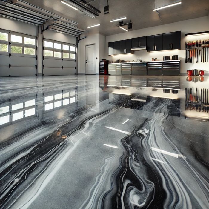 Posadzki żywiczne - Domy, garaże, balkony wnętrza Śląsk