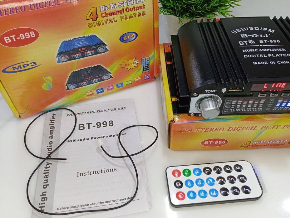 ‼️Розпродаж BT-998  цифровой аудиоусилитель Усилитель звука Радио‼️