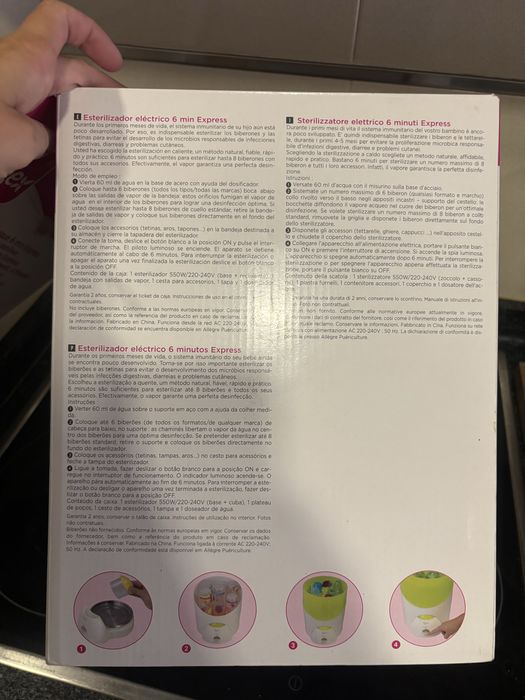 Esterilizador de biberões TIGEX