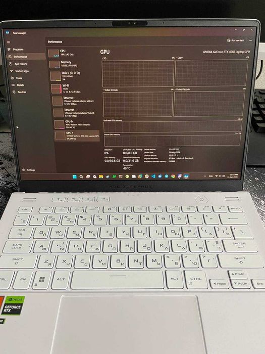 Asus ROG Zephyrus G14 GA402XV 14" Ryzen 9 RTX 4060 RAM 64GB SSD 1TB
