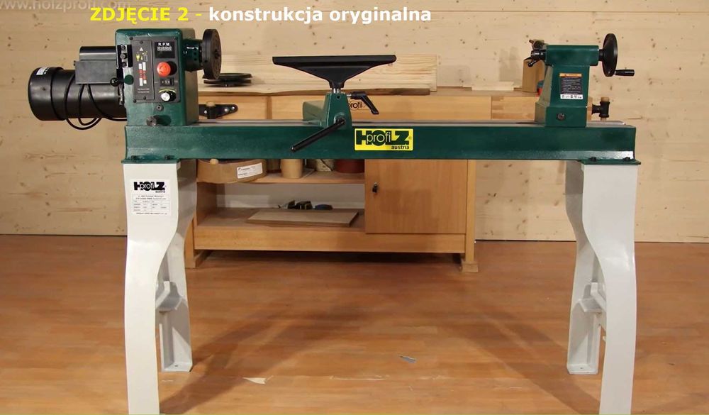 Tokarka do drewna HM2042, 20 cali (50cm) 1,6kW (2KM), duża, ciężka