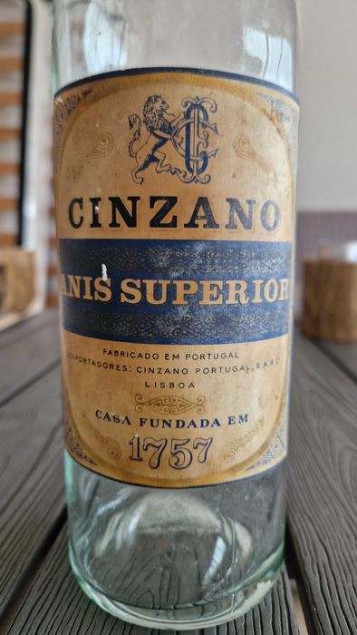 Garrafa de cinzano vintage