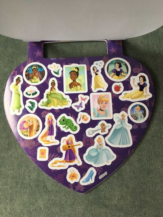 Zestaw naklejek 6 arkuszy Disney Princess Stickers